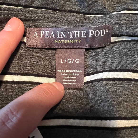 NWT! A pea in the pod striped maternity dress - Picture 3 of 10